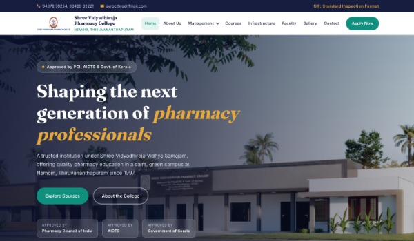 Shree Vidyadhiraja Pharmacy College